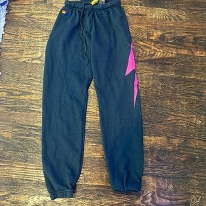 Aviator Nation Pink Bolt Sweatpants